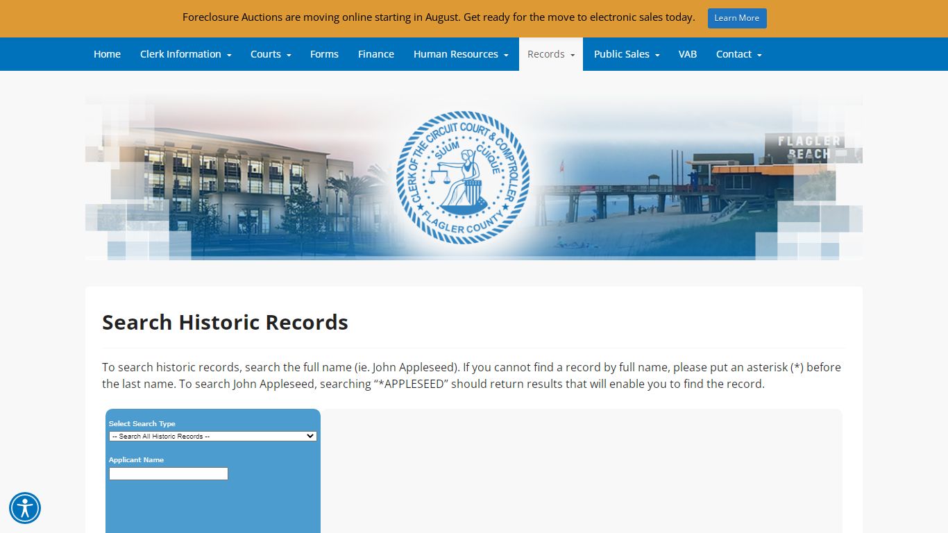 Search Historic Records – Flagler County Clerk of the ...